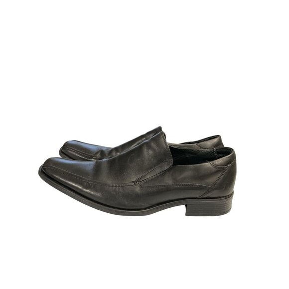 Venturini Men's Size 9M Black Leather Slip-On Loafers Italy - Picture 3 of 8